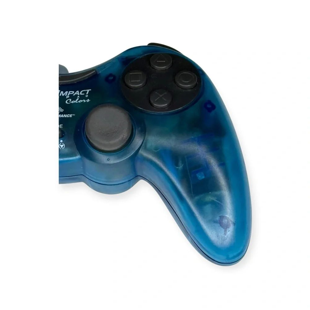Performance Dual Impact 2 𖤍 Wired Controller Sony PlayStation 2 PS2 𖤍 Blueberry